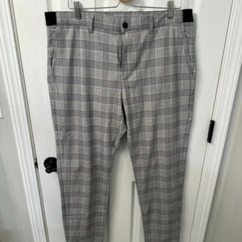 Men's Casual Plaid Dress Pants